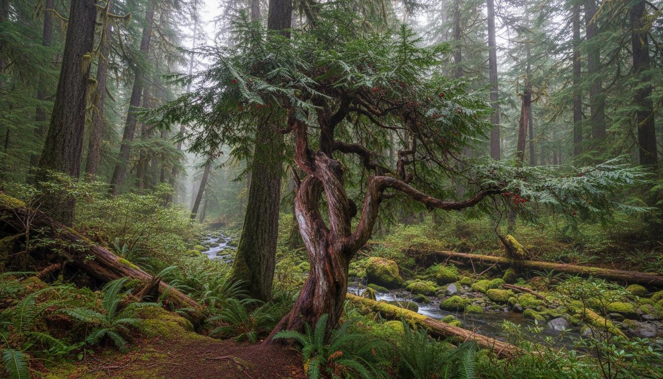 Pacific Yew (Taxus Brevifolia) - Evergreen Trees
