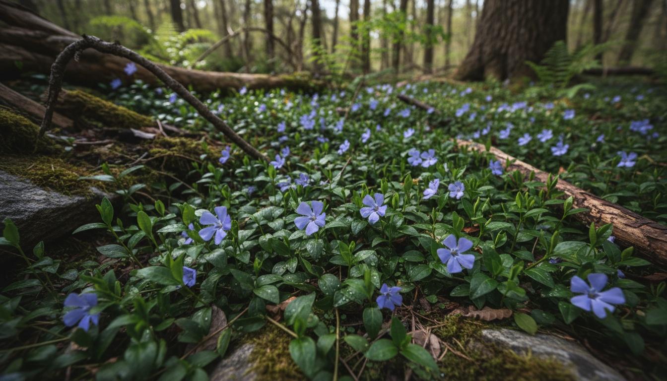 Periwinkle 'Bowles' (Vinca Minor 'Bowles') - Ground Layers