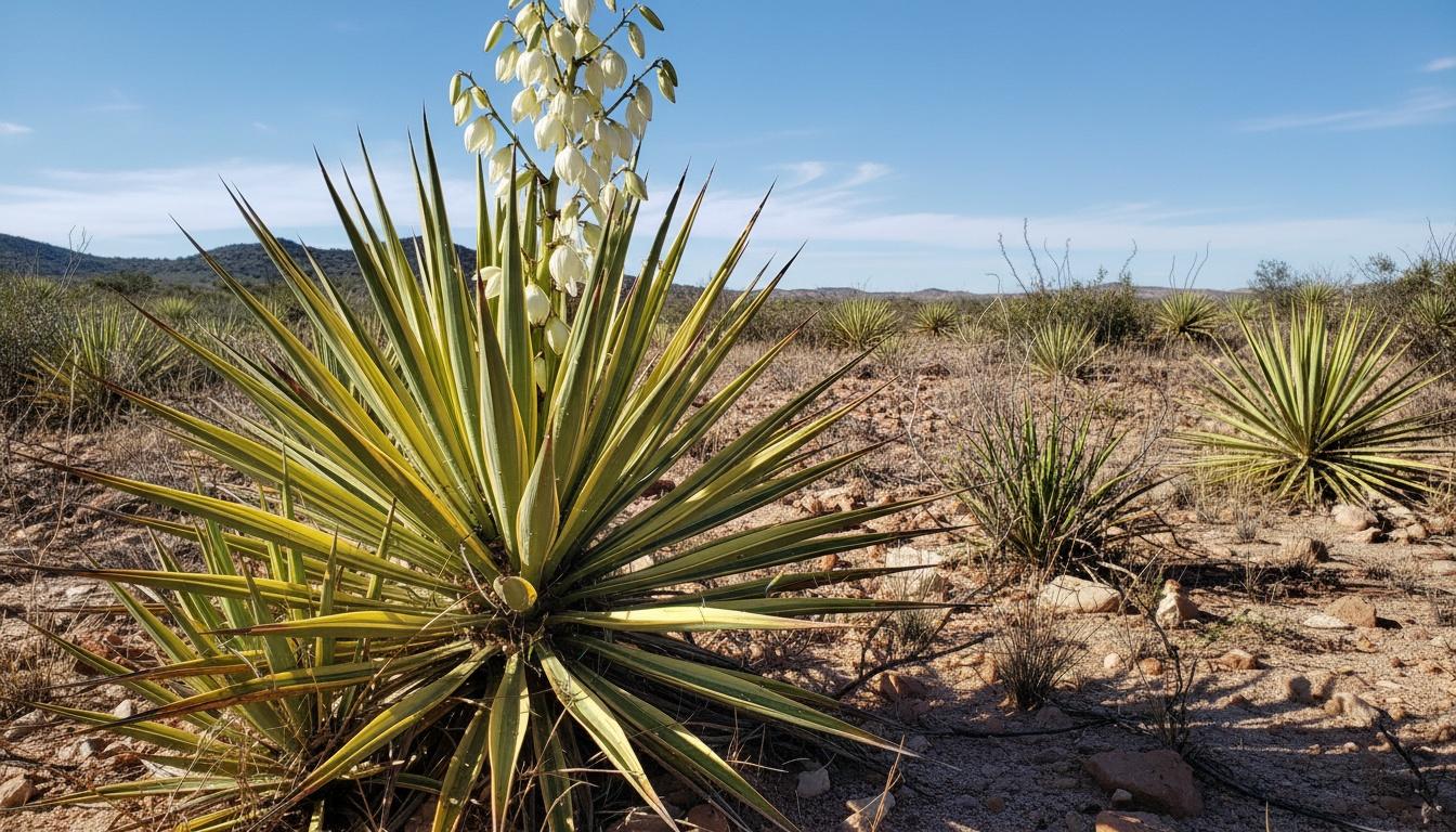 Color Guard Yucca (Yucca Filamentosa 'Color Guard') - Succulents