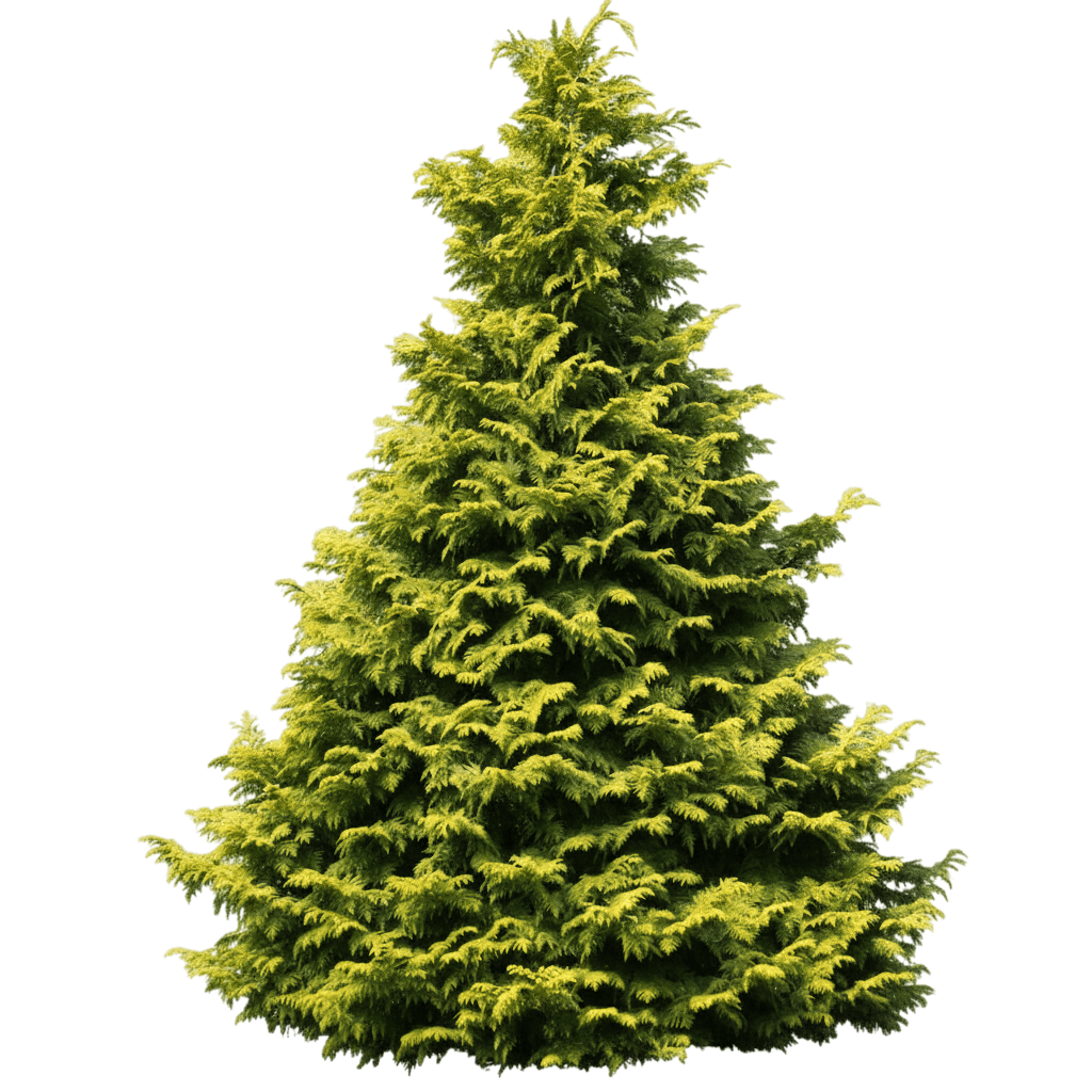 Soft Serve® Falsecypress (Chamaecyparis Pisfera Soft Serve 'Dow Whiting') - Ground Layers