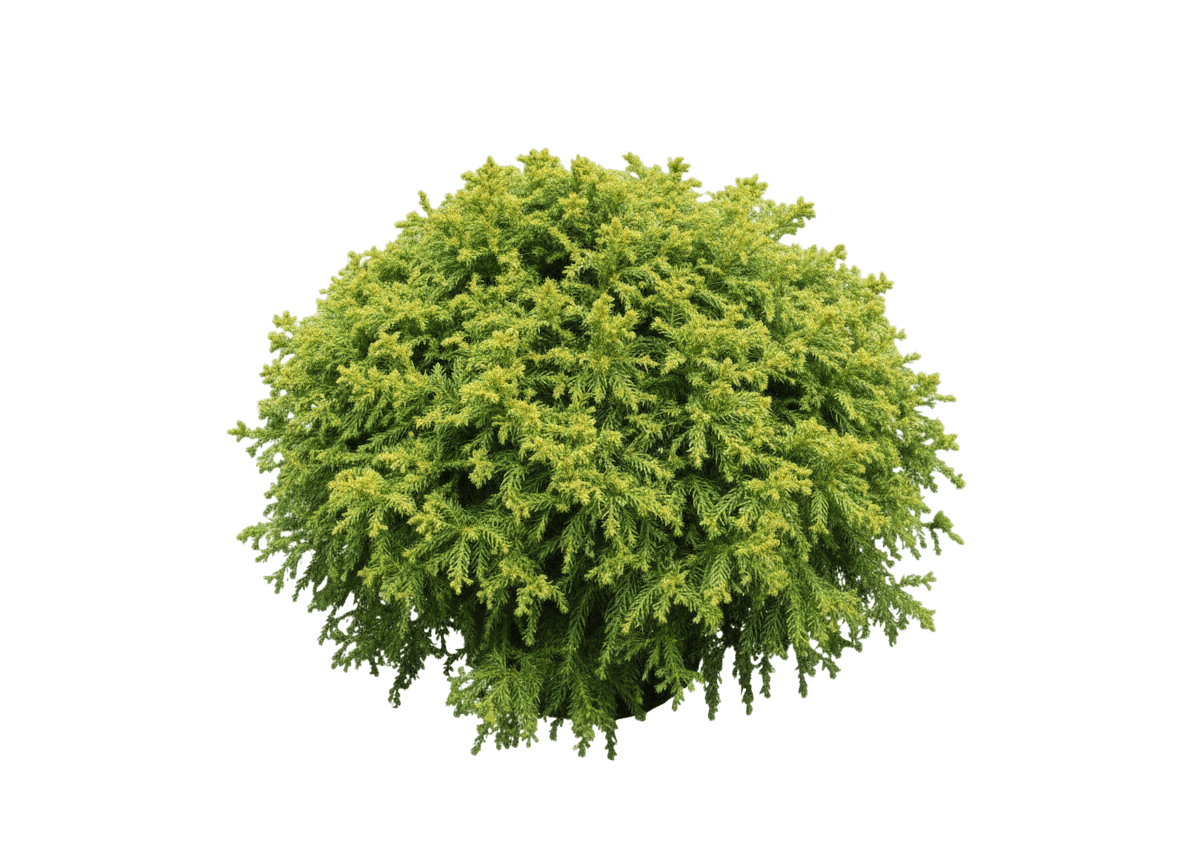 Dinger Dwarf Japanese Cedar (Cryptomeria Japonica 'Dinger') - Ground Layers