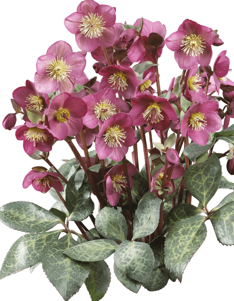 Frostkiss® Anna'S Red Lenten Rose (Helleborus X Hybridus Frostkiss Anna'S Red 'Abcrd02') - Perennials