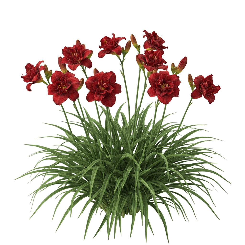 Double Pardon Me Daylily (Hemerocallis 'Double Pardon Me') - Perennials