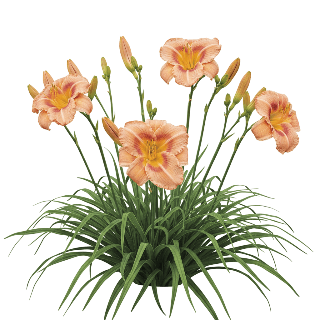 Orange Smoothie Daylily (Hemerocallis Rainbow Rhythm 'Orange Smoothie') - Perennials