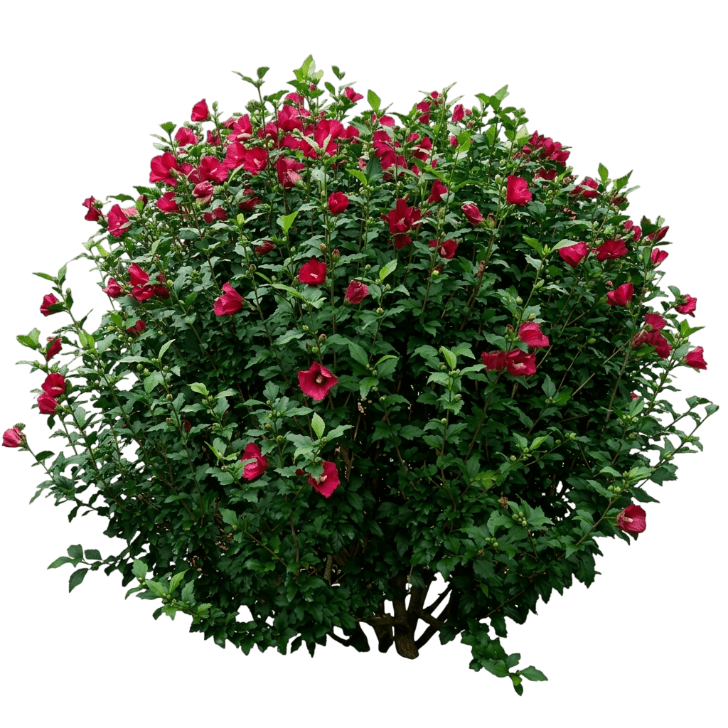 Lil' Kim® Red Rose Of Sharon (Hibiscus Syriacus Lil' Kim Red 'Shimrr38') - Ground Layers