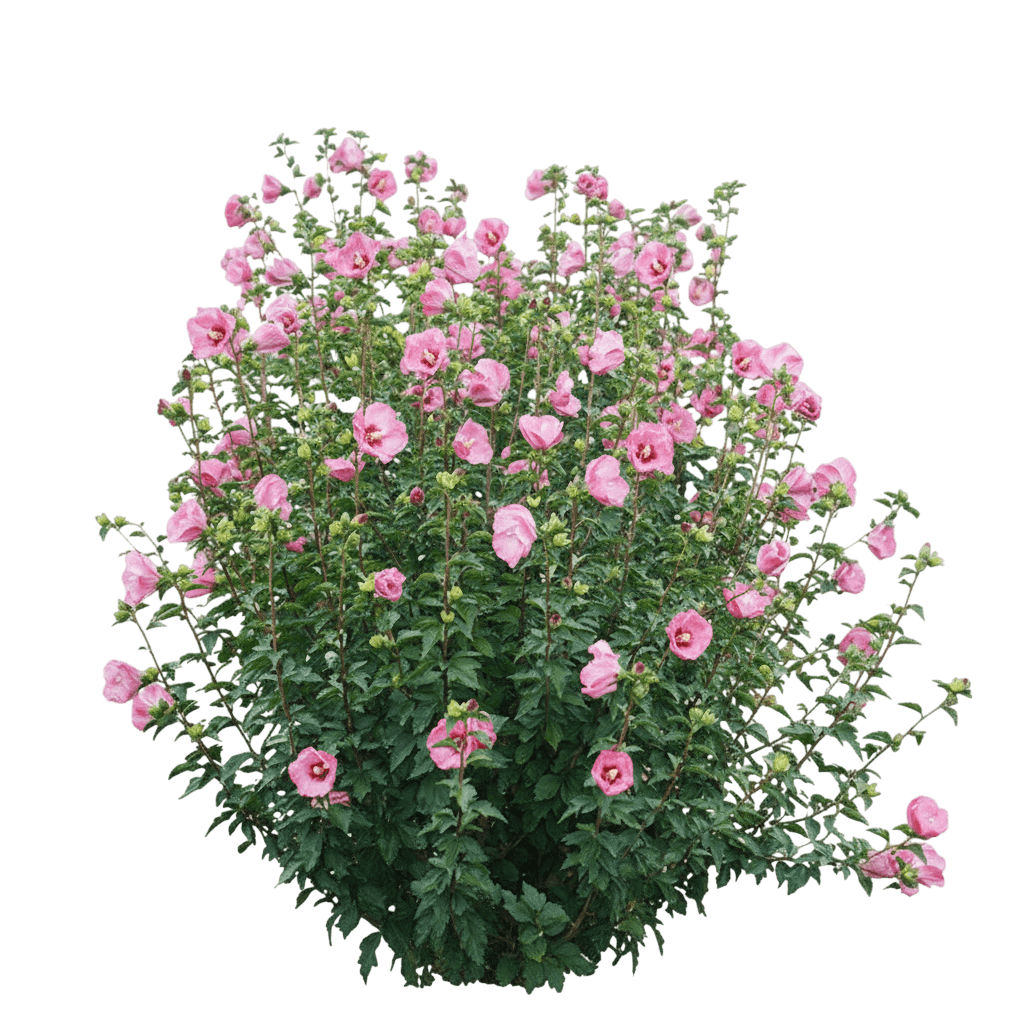 Ruffled Satin® Hibiscus Standard (Hibiscus Syriacus Ruffled Satin 'Shimcr1') - Ground Layers
