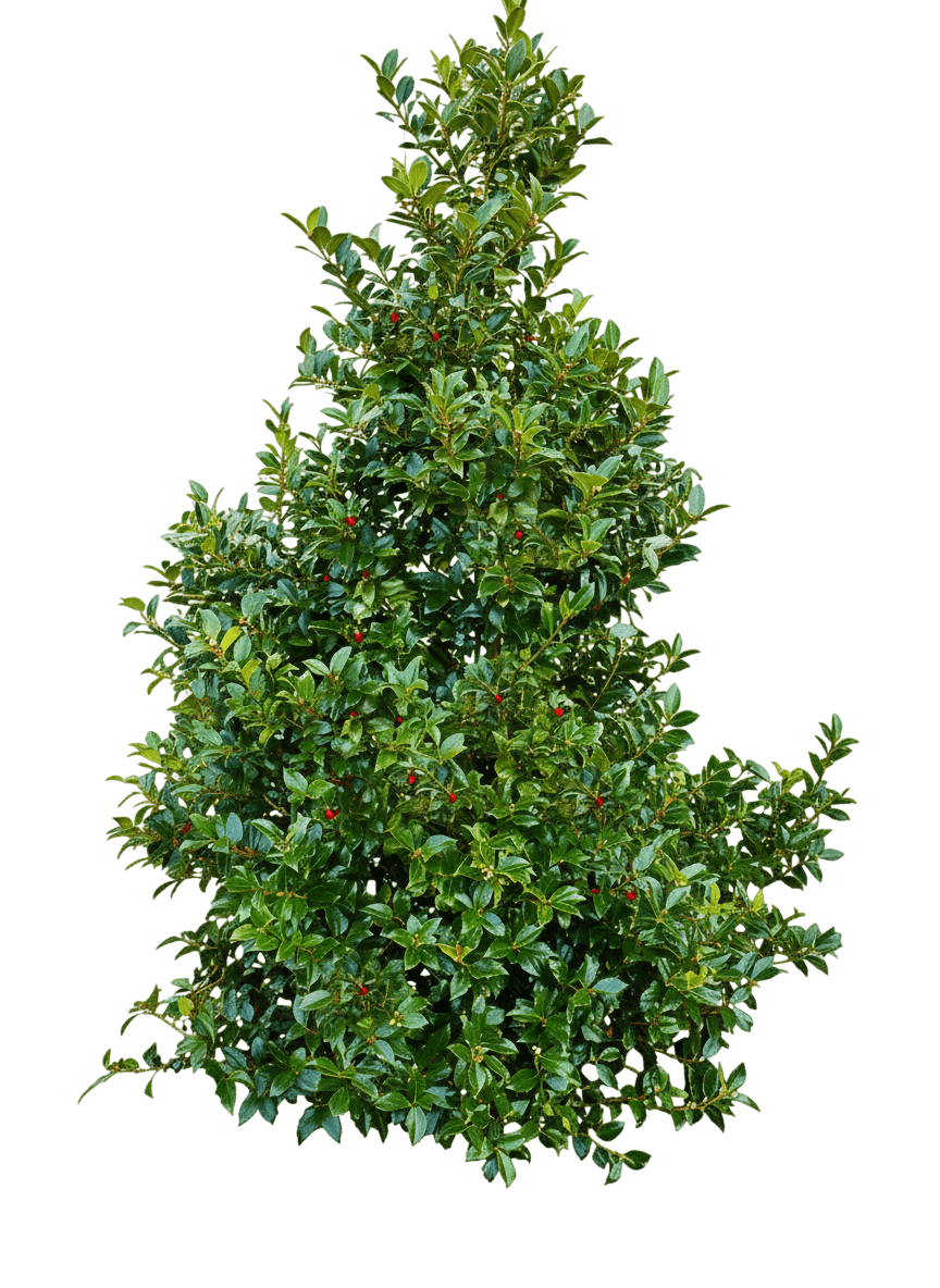 blue maid holly (female) (Ilex X Meserveae Blue Maid 'Mesid') - Ground-layer plants