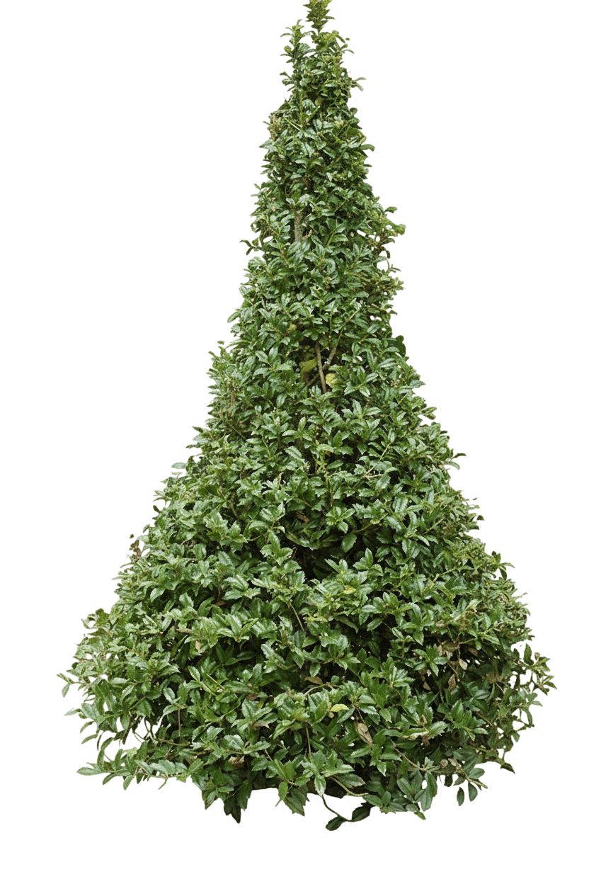 Castle Spire® Holly (Female) (Ilex X Meserveae Castle Spire 'Hachfee') - Ground Layers