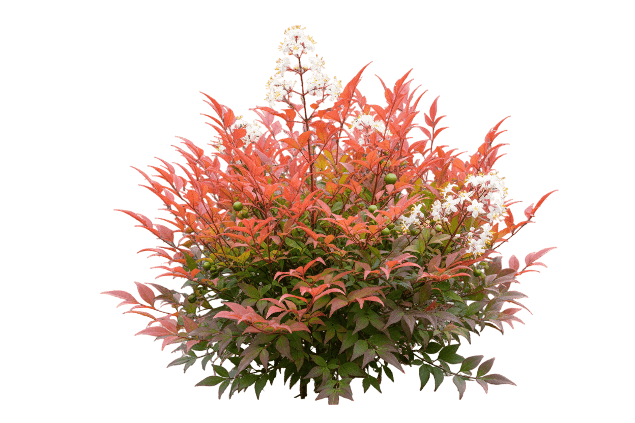 Cool Glow™ Pomegranate Heavenly Bamboo (Nandina Domestica Cool Glow Pomegranate 'Zhnan53') - Ground Layers