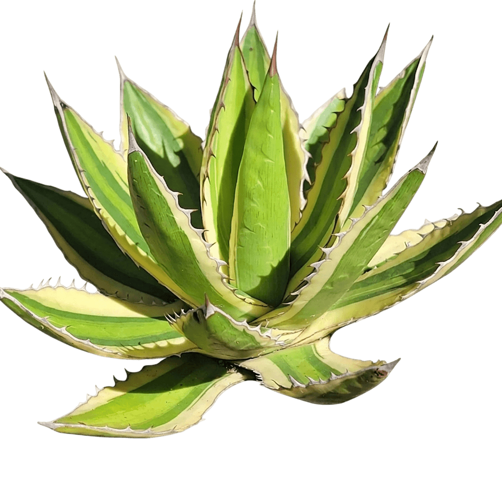 Quadricolor Striped Agave (Agave Lophantha 'Quadricolor') - Succulents