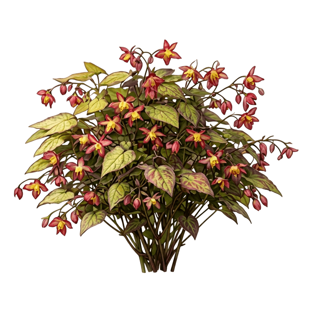 Red Barrenwort (Epimedium X Rubrum Var. X Rubrum) - Perennials