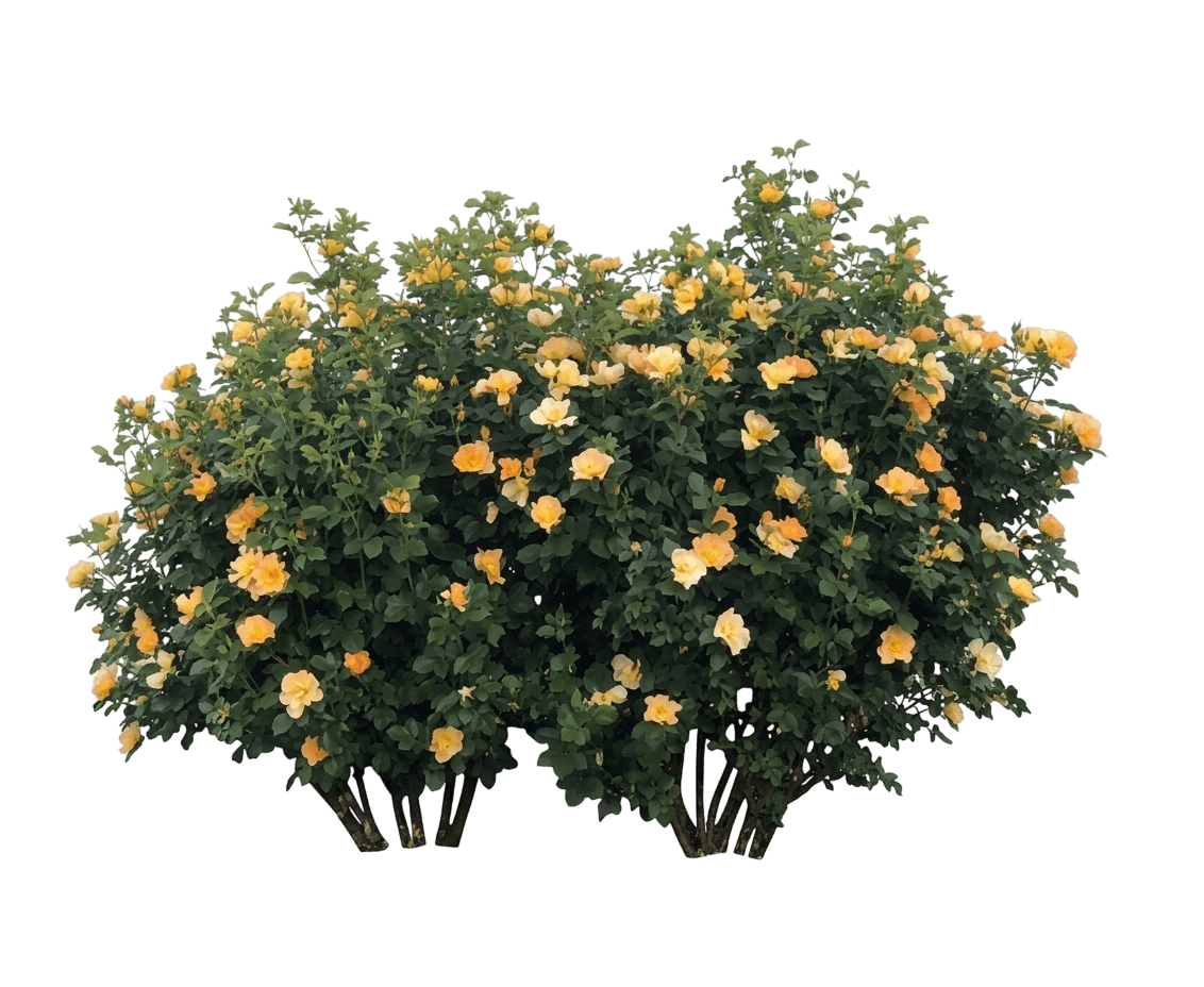 rose, morden sunrise (Rosa X ‘Morden Sunrise’) - Ground-layer plants