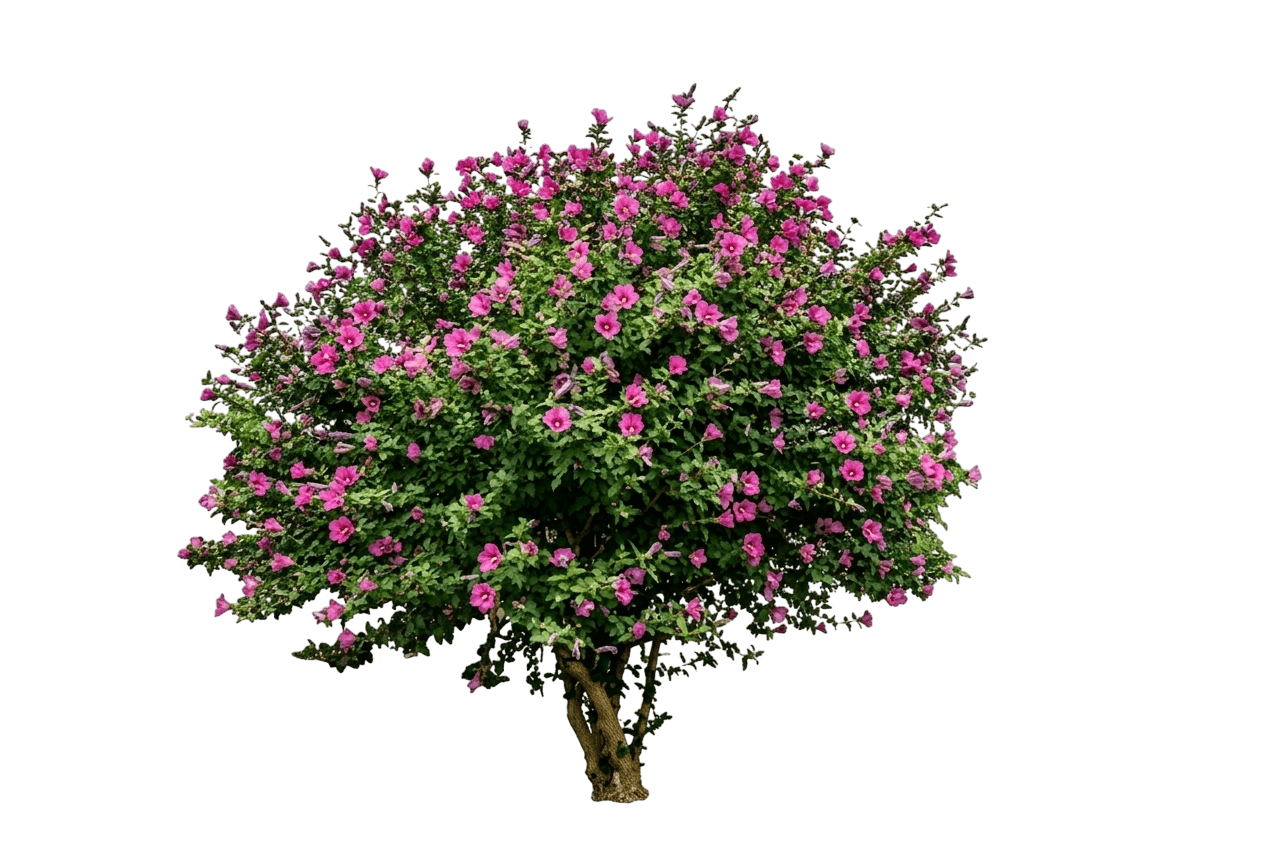 Magenta Chiffon® Rose Of Sharon Shrub (Hibiscus Syriacus Var. Syriacus 'Rwoods5') - Shrubs