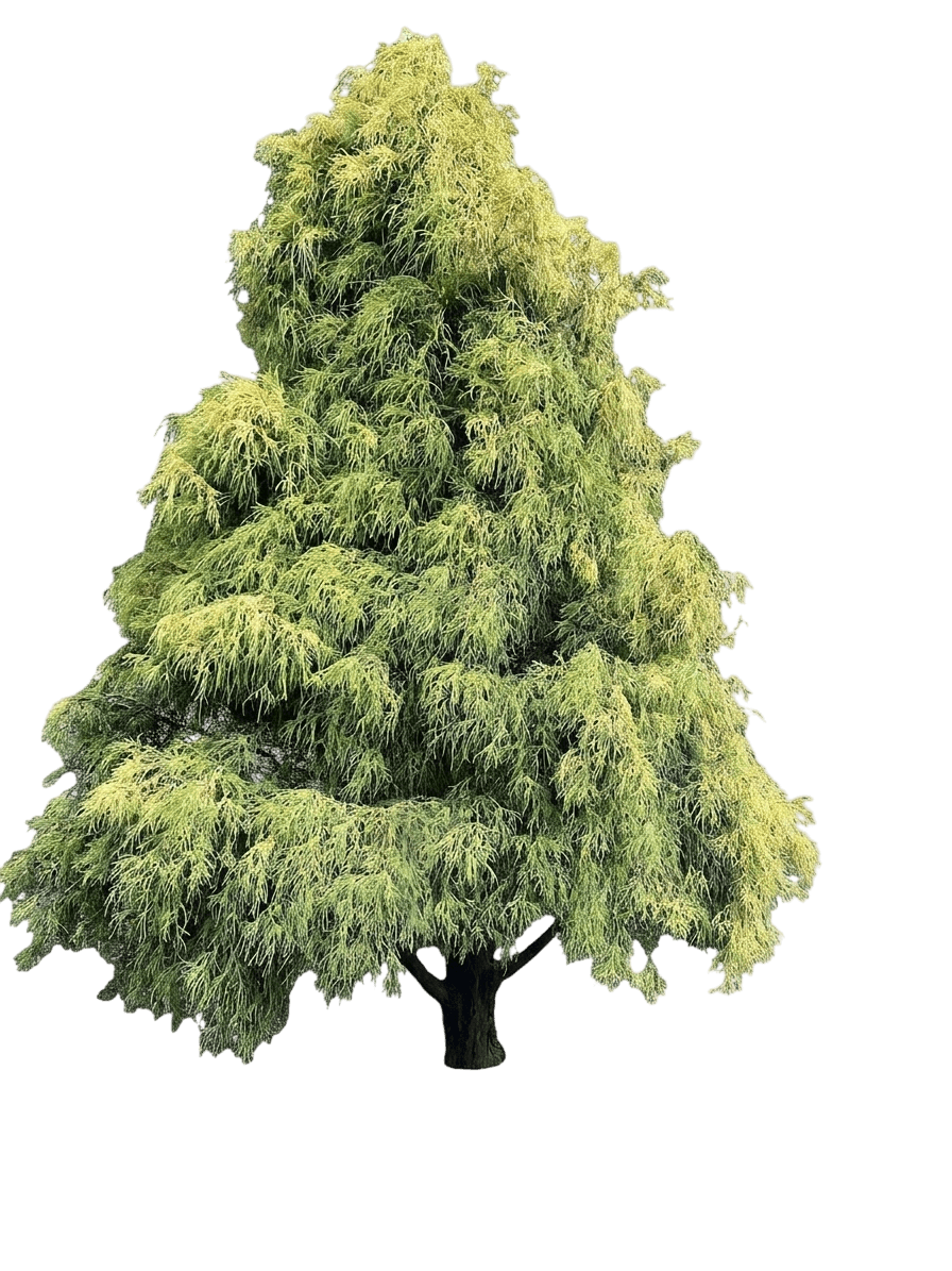 Soft Serve® False Cypress (Chamaecyparis Pisifera Var. Pisifera 'Dow Whiting') - Evergreen Trees