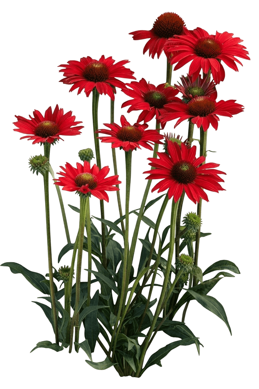 Kismet Red Coneflower (Echinacea × 'Tnechkrd') - Perennials