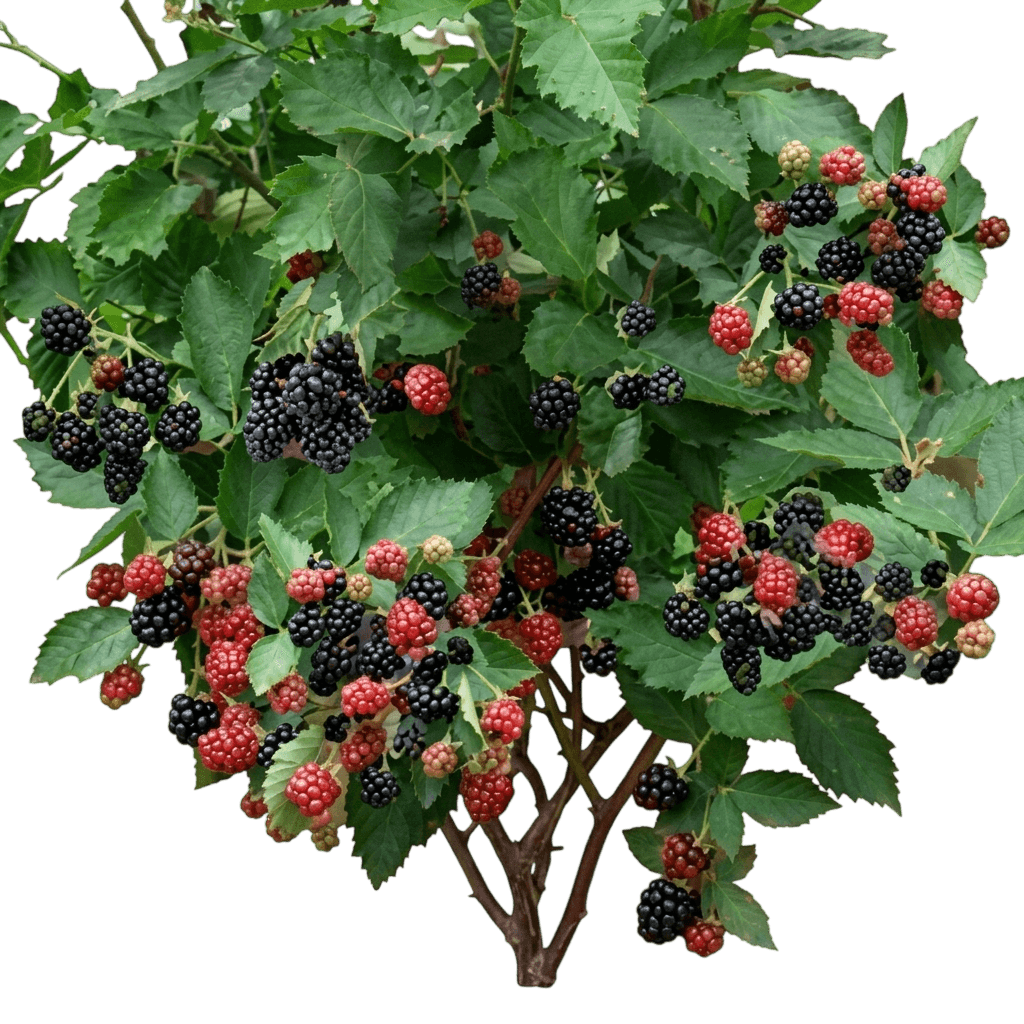 Navaho Thornless Blackberry Bush (Rubus 'Navaho') - Ground Layers