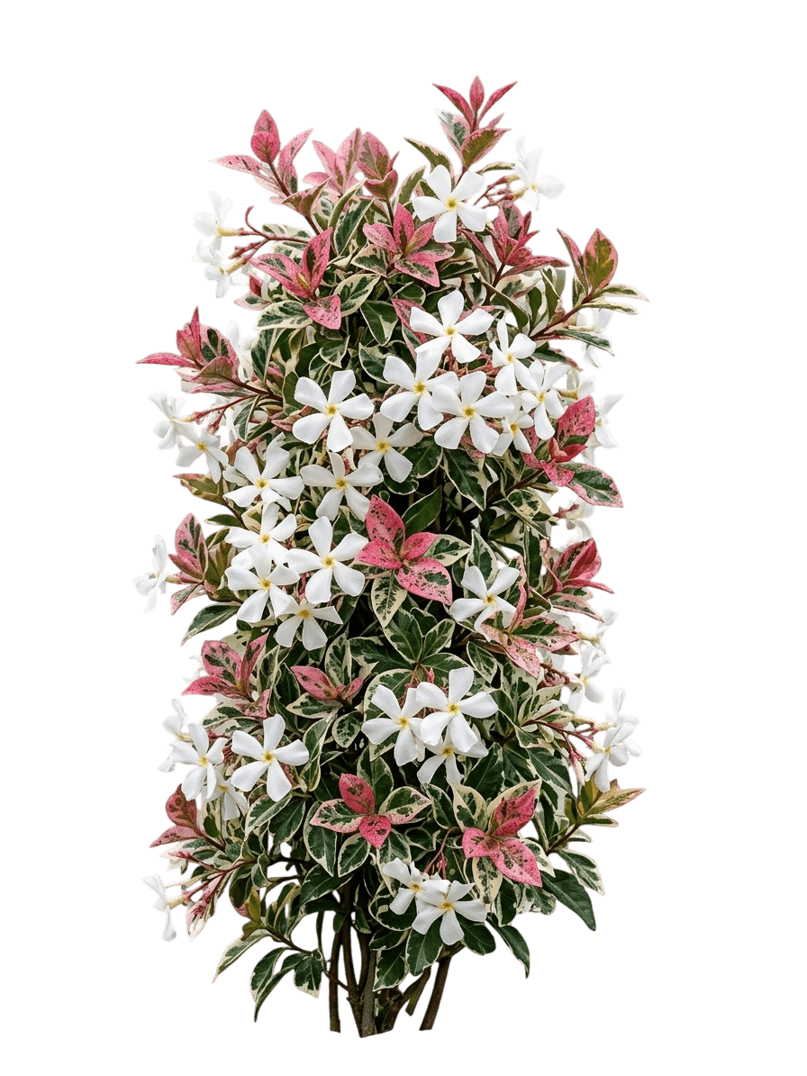 Tricolour Jasmine (Trachelospermum Jasminoides 'Tricolour Jasmine') - Ground Layers