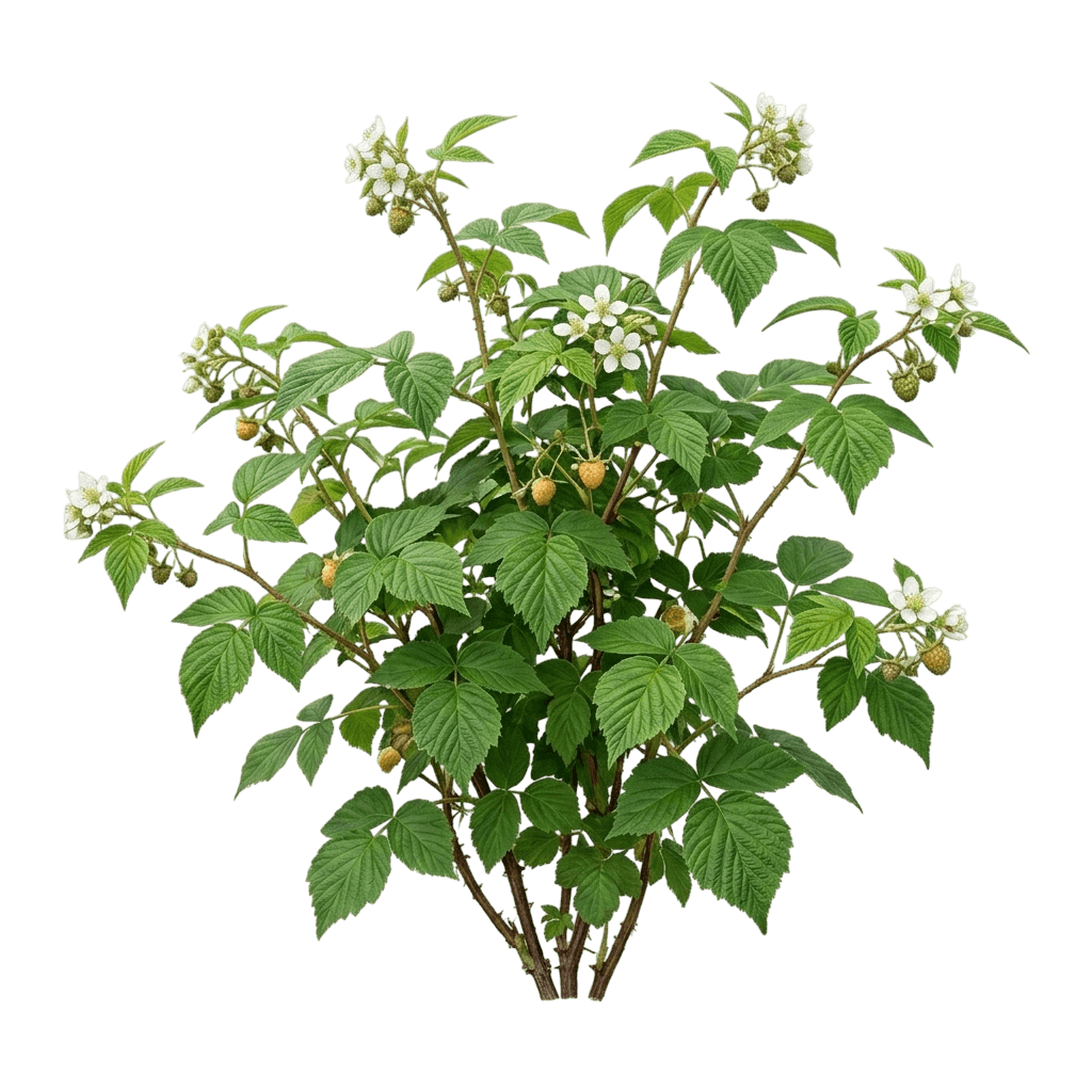Raspberry, Anne (Rubus 'Anne') - Ground Layers