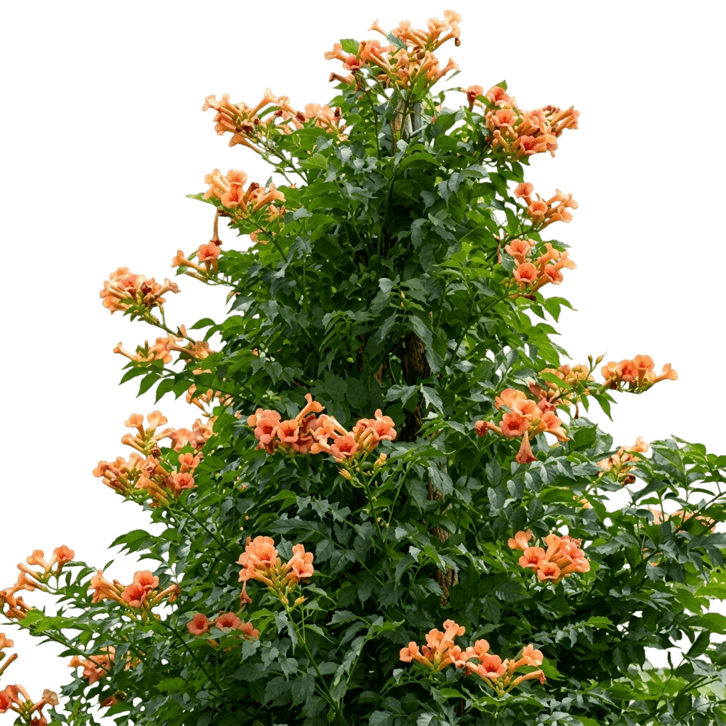 Trumpet Creeper (Campsis R. 'Indian Summer') - Perennials