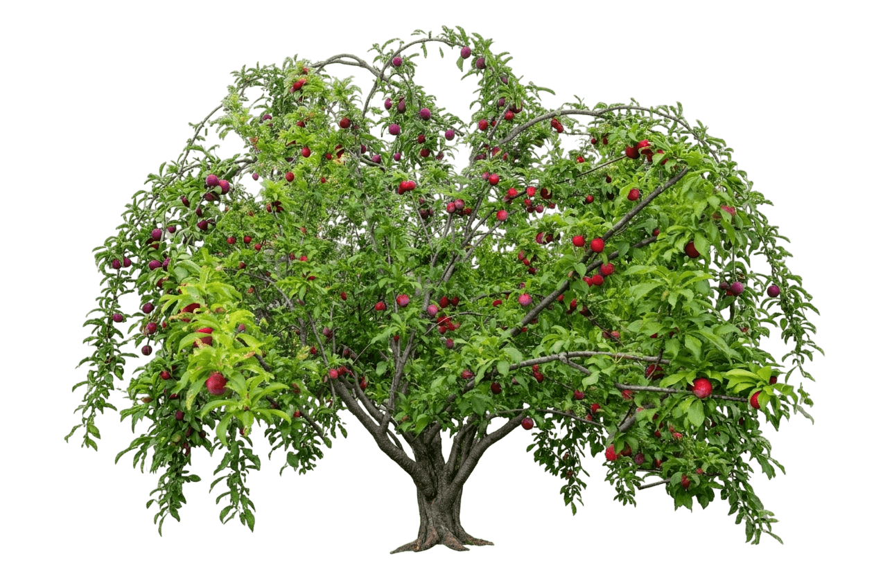 Santa Rosa Japanese Plum - Weeping (Prunus Salicina 'Santa Rosa') - Fruit Trees
