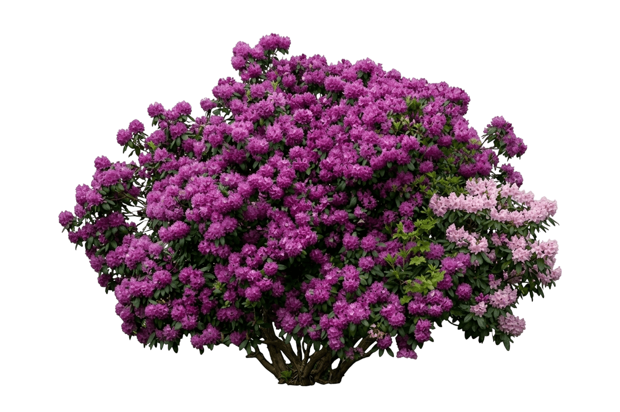 Purpureum Elegans Rhododendron (Rhododendron 'Purpureum Elegans') - Ground Layers