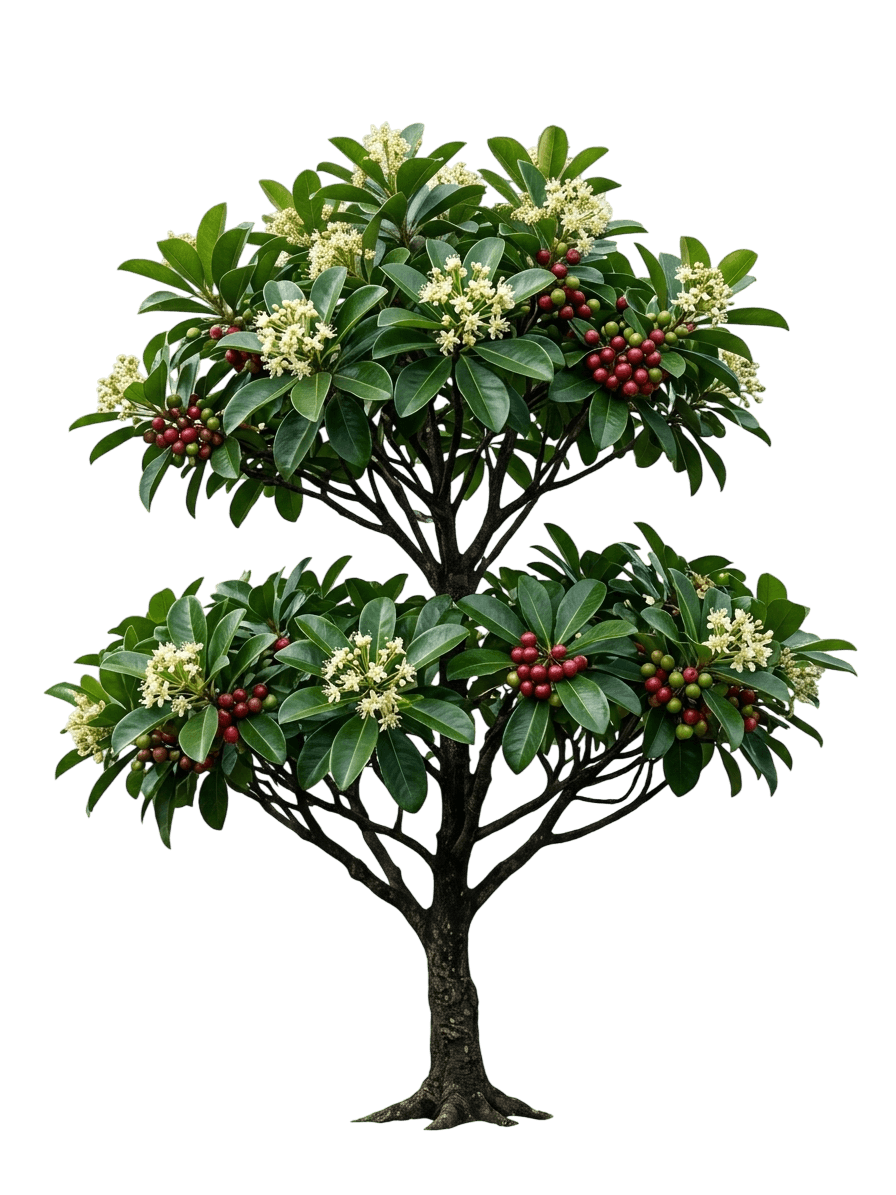 Bush Currant (Carallia Brachiata) - Evergreen Trees