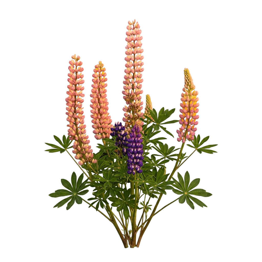 lupine, russell's hybrid mix (Lupinus Russell Hybrids-Mixed) - Perennials