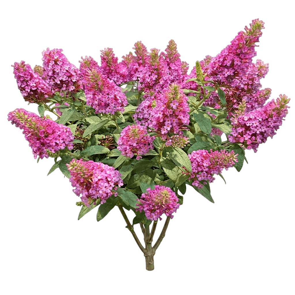 Flutterby Petite Tutti Fruitti Pink Butterfly Bush (Buddleja Hybrid 'Podaras13') - Ground Layers