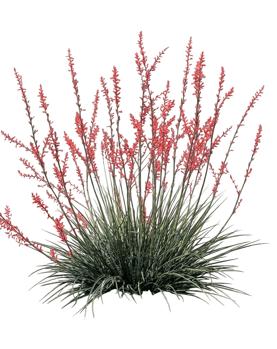 Yucca, Breaklights Red (Hesperaloe Parviflora 'Perpa') - Ground Layers