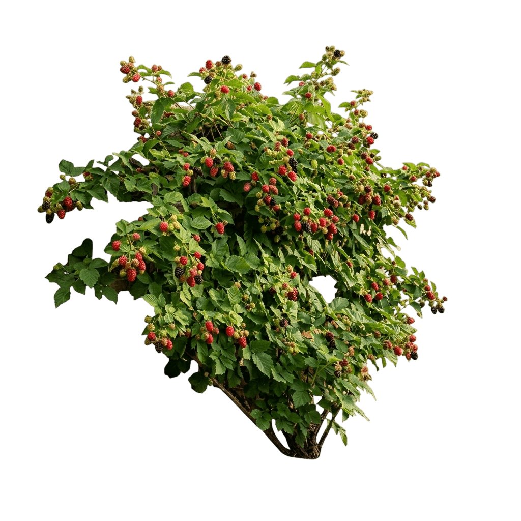 Heritage Raspberry Bush (Rubus Idaeus Var. Idaeus Var. Strigosus 'Heritage') - Shrubs