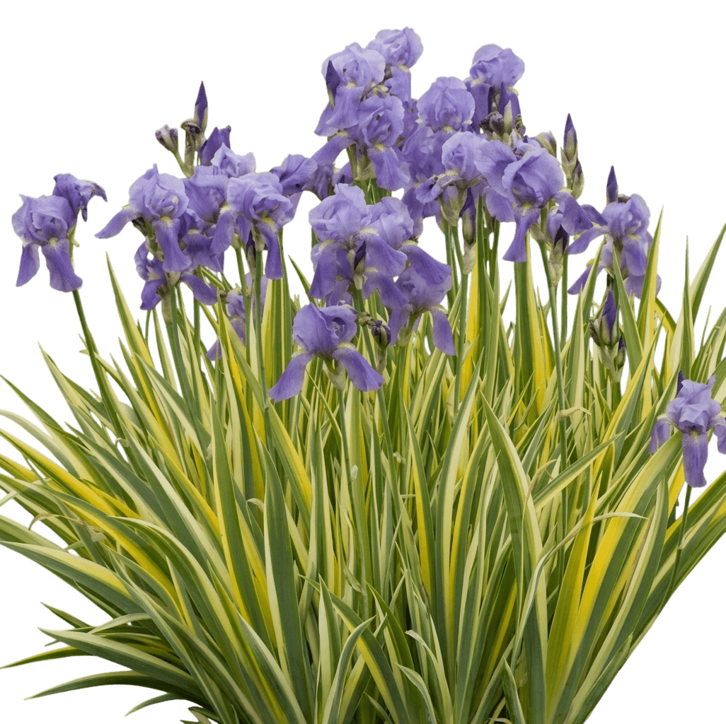 Gold Variegated Iris (Iris Pallida 'Aurea Variegata') - Perennials