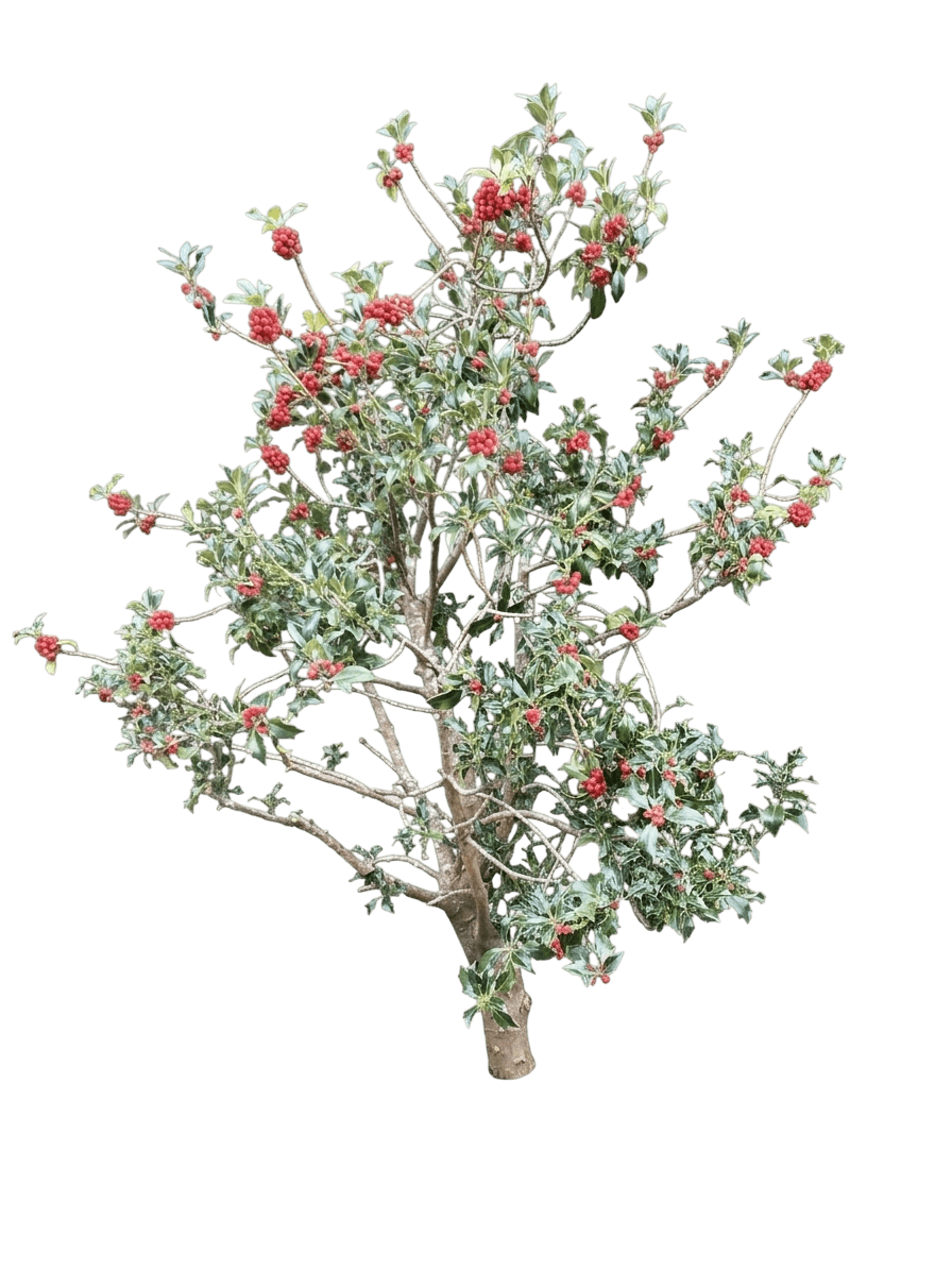 Gold Coast English Holly (Ilex Aquifolium 'Monvila') - Ground Layers