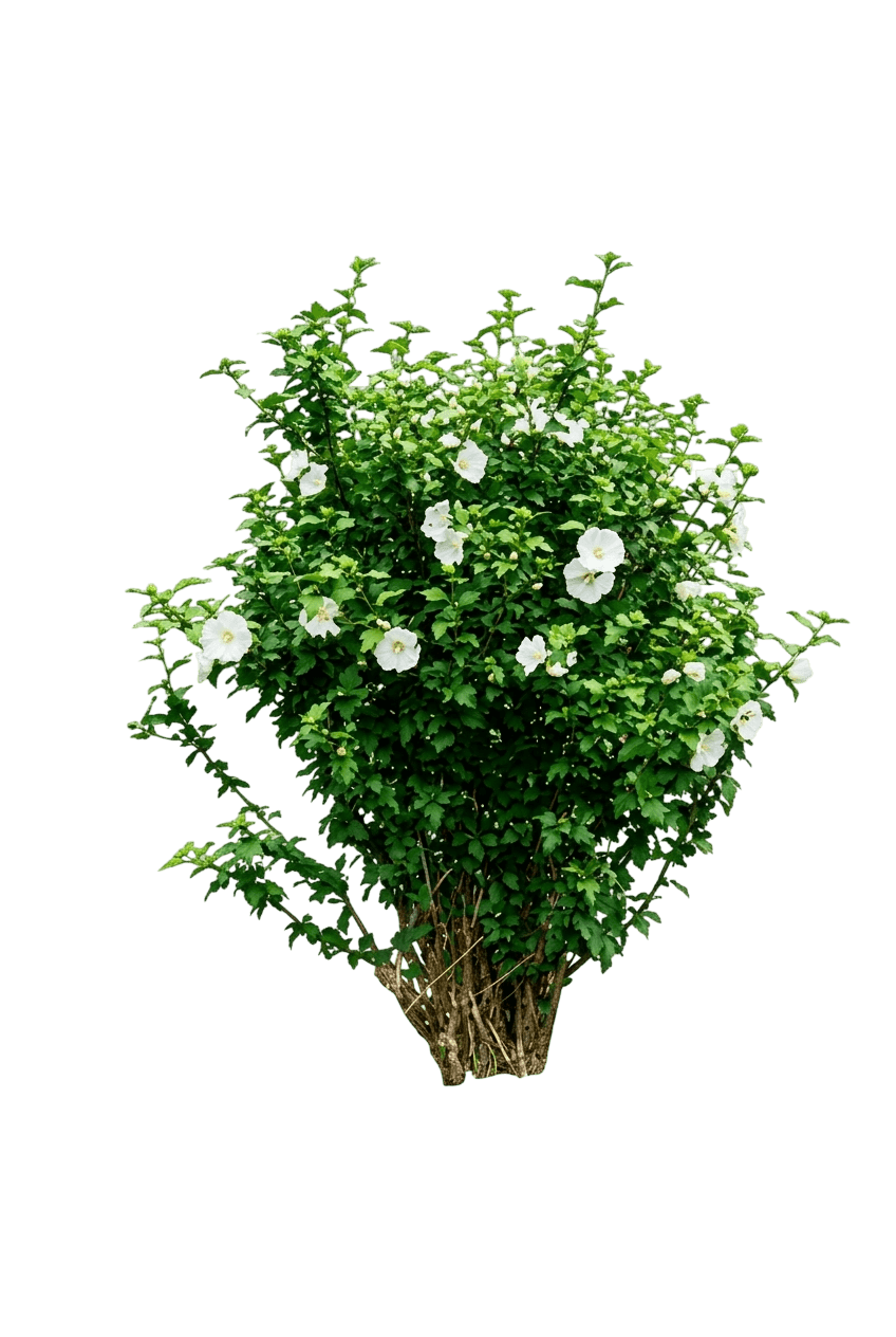Diana Rose Of Sharon (Hibiscus Syriacus 'Diana') - Ground Layers