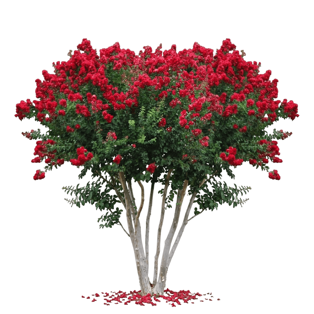 Scarlet Colorama Crapemyrtle (Lagerstroemia X Ppaf 'Jm1') - Flowering Trees