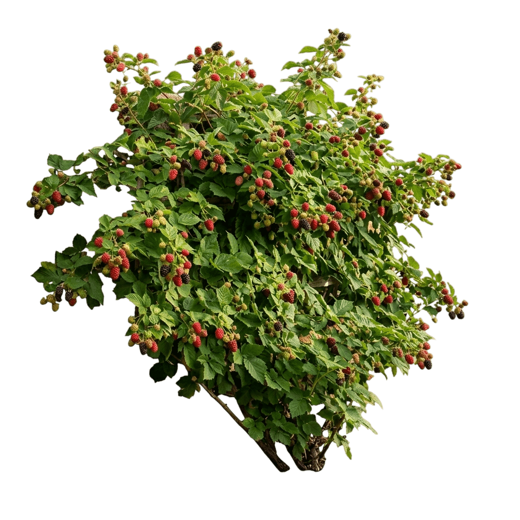 Indian Summer Raspberry (Rubus Idaeus 'Indian Summer') - Ground Layers