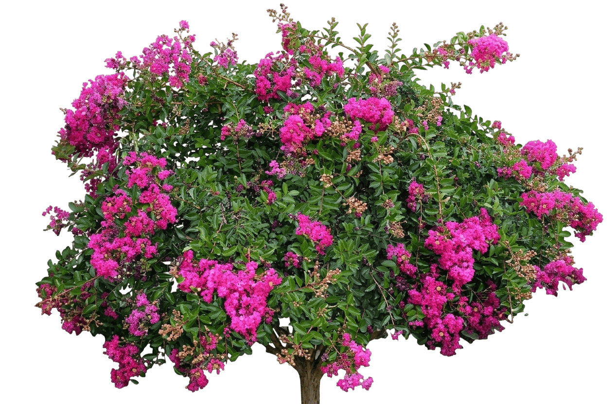 Mimie Fuchsia Crape Myrtle (Lagerstroemia Indica 'Dablage01') - Ground Layers