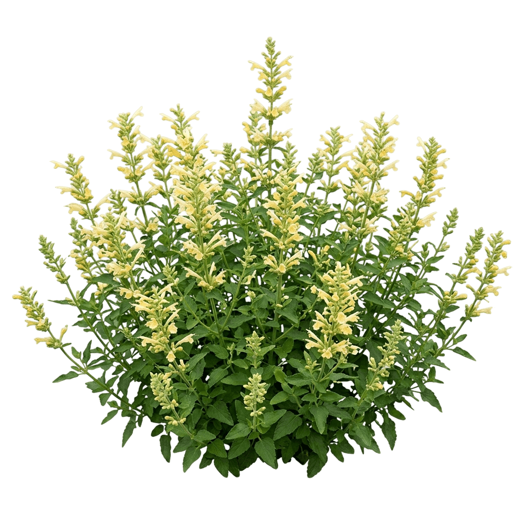 Poquito Butter Yellow Dwarf Hummingbird Mint (Agastache 'Tnagapby') - Perennials