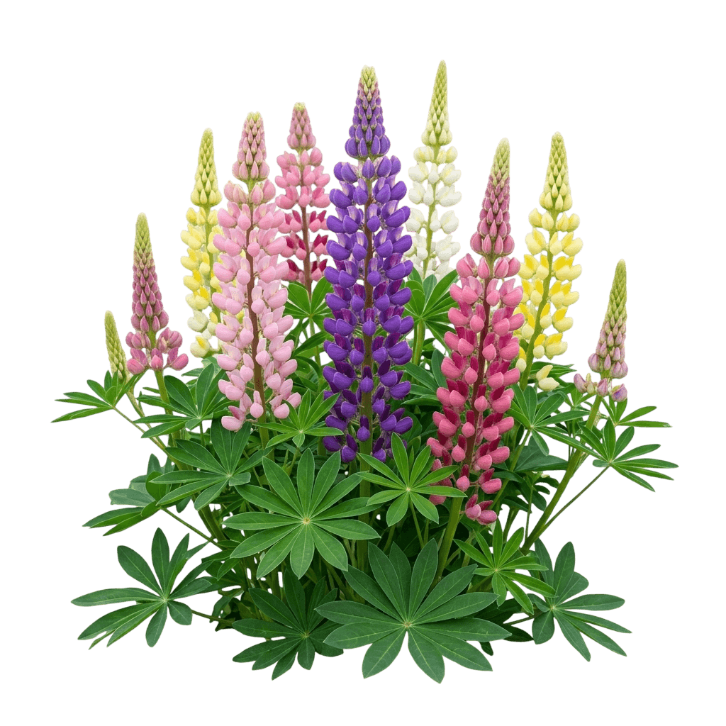 Garden Lupine, 'Gallery Mix' (Lupinus 'Gallery Mix') - Perennials