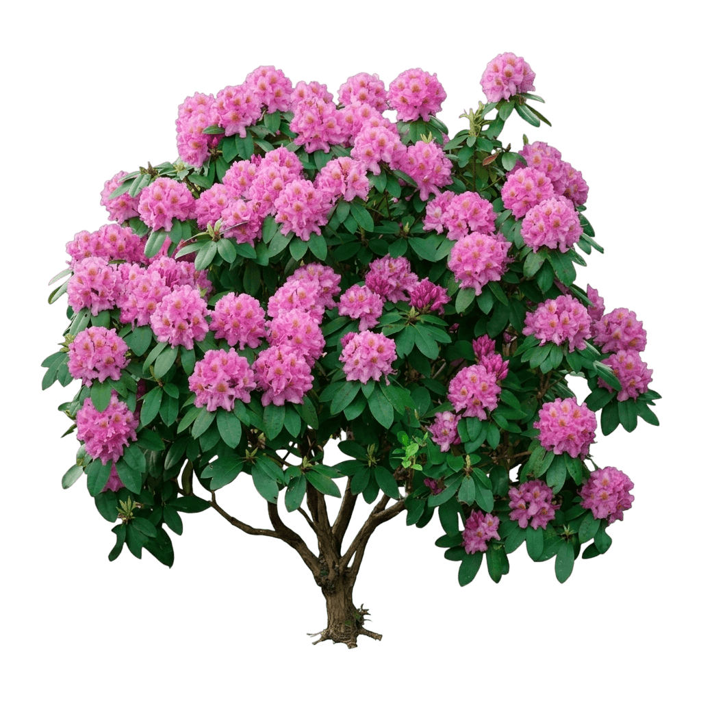 Rosy Lights Azalea (Rhododendron 'Rosy Lights') - Ground Layers