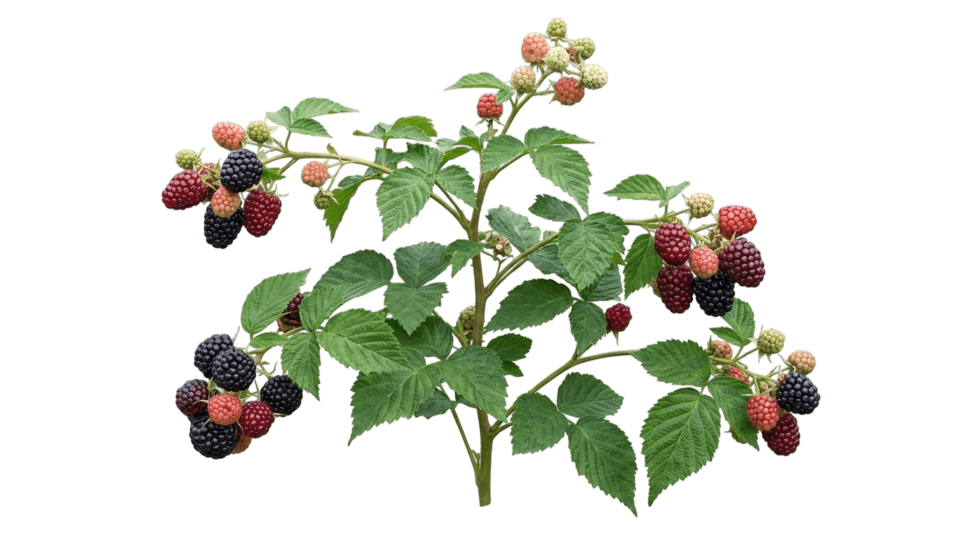 Thornless Boysenberry (Rubus 'Thornless Boysen') - Ground Layers