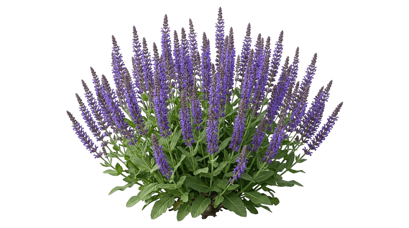 Blue Bouquetta Garden Sage (Salvia Nemorosa 'Alklf') - Perennials