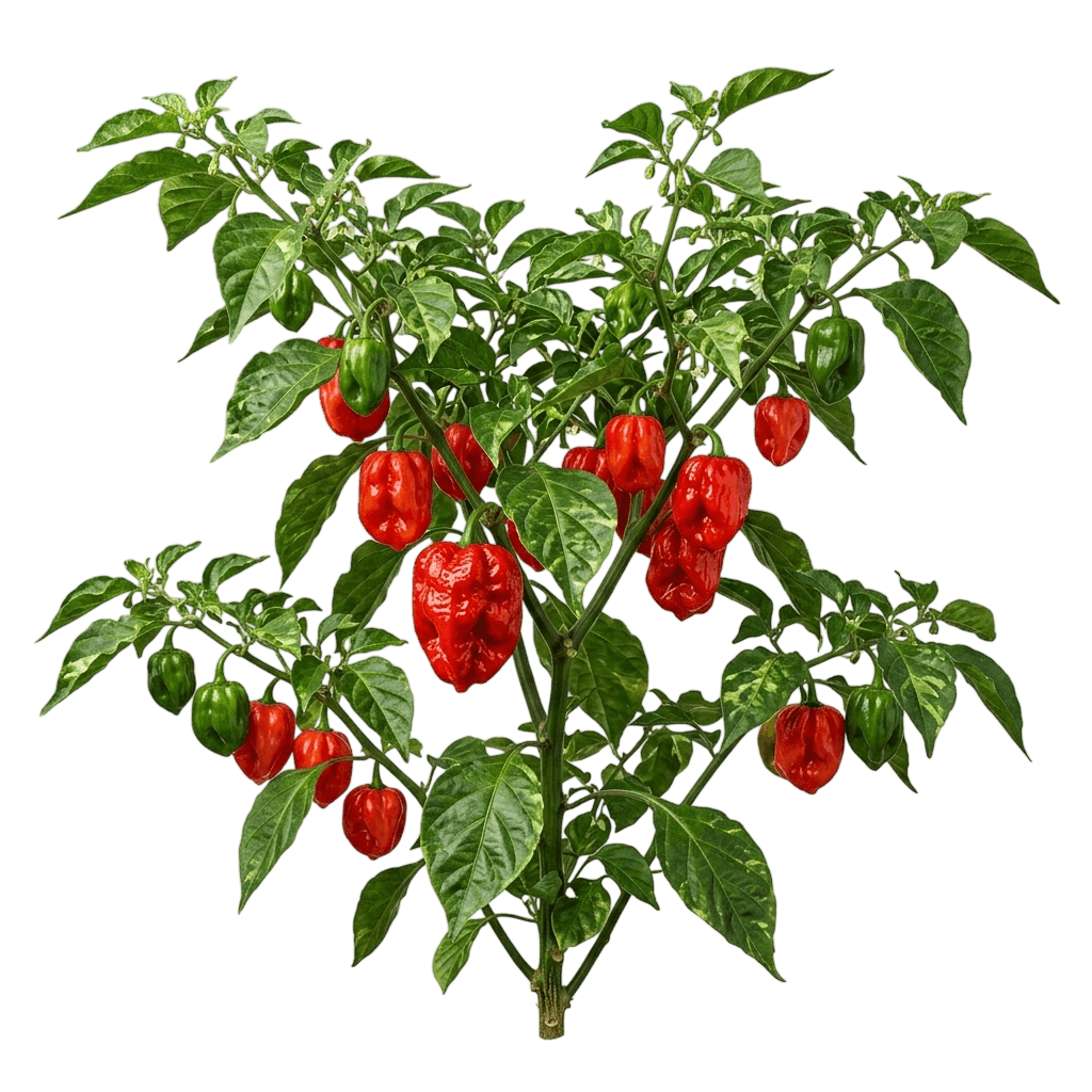 Caribbean Red Habanero Pepper (Capsicum Chinense 'Caribbean Red') - Perennials