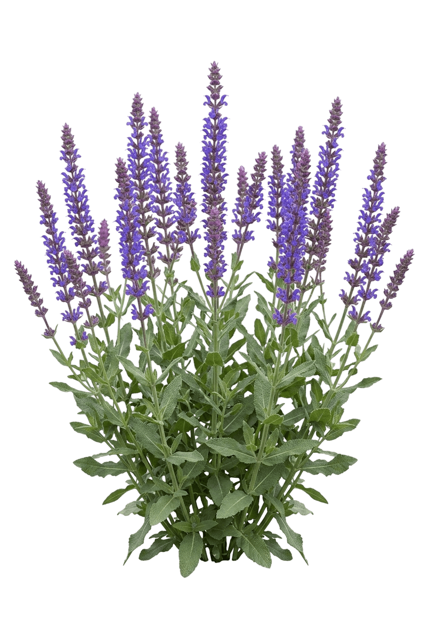 Apex Blue Meadow Sage (Salvia Nemorosa 'Apex Blue') - Perennials