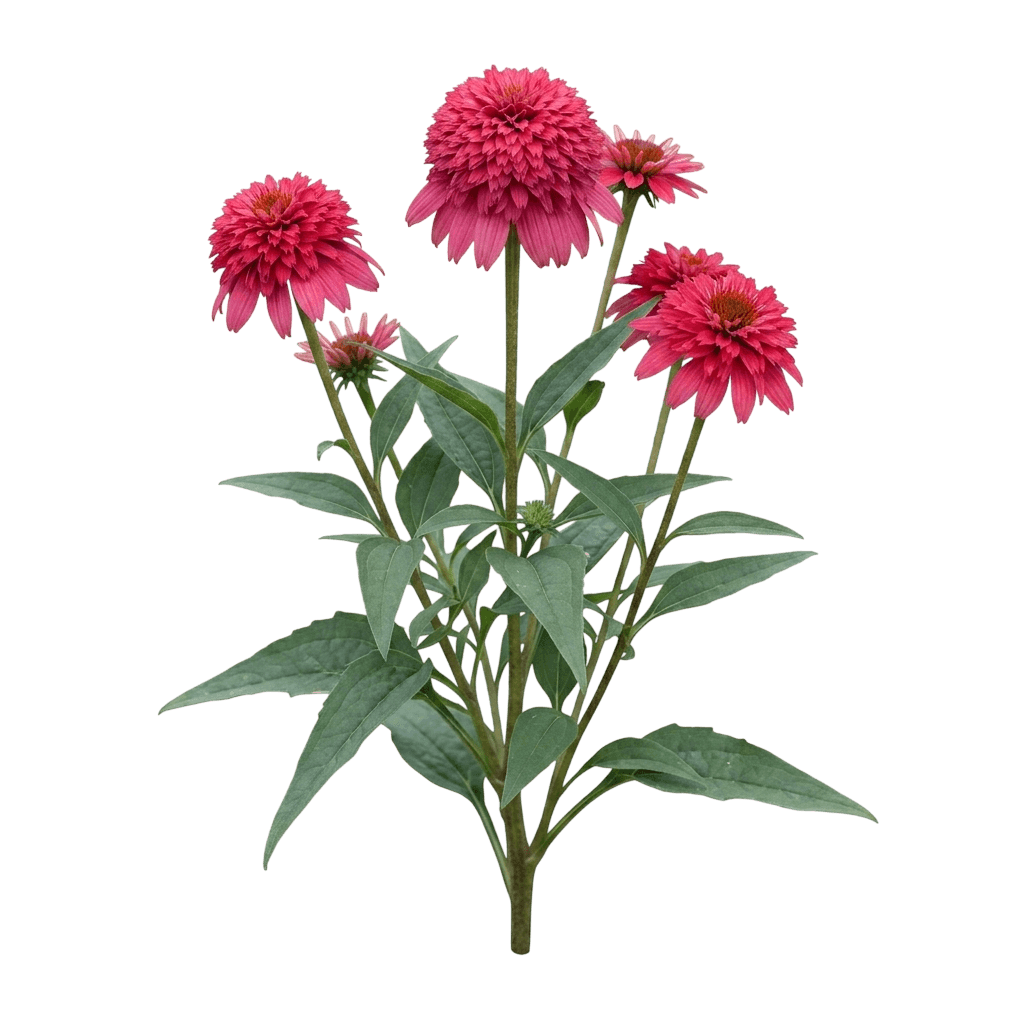 Double Scoop Raspberry Deluxe Coneflower (Echinacea × Hybrida 'Balscrasux') - Perennials