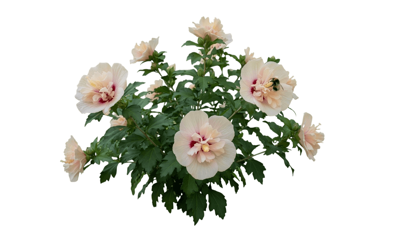 Dwarf Rose Of Sharon 'Rosina' Pollypetite® (Hibiscus Pp29105 'Rosina') - Flowering Trees