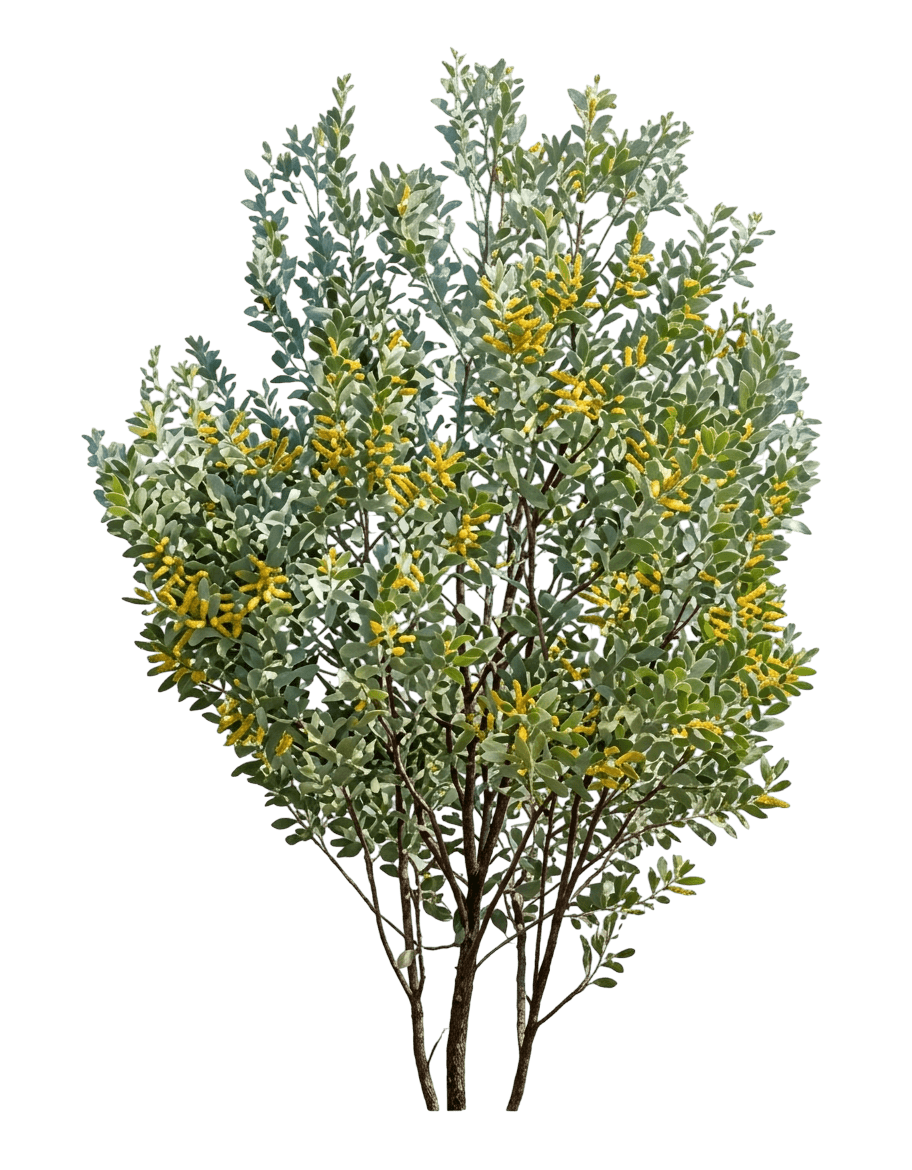 Soapbush Wattle (Acacia Holosericea) - Evergreen Trees