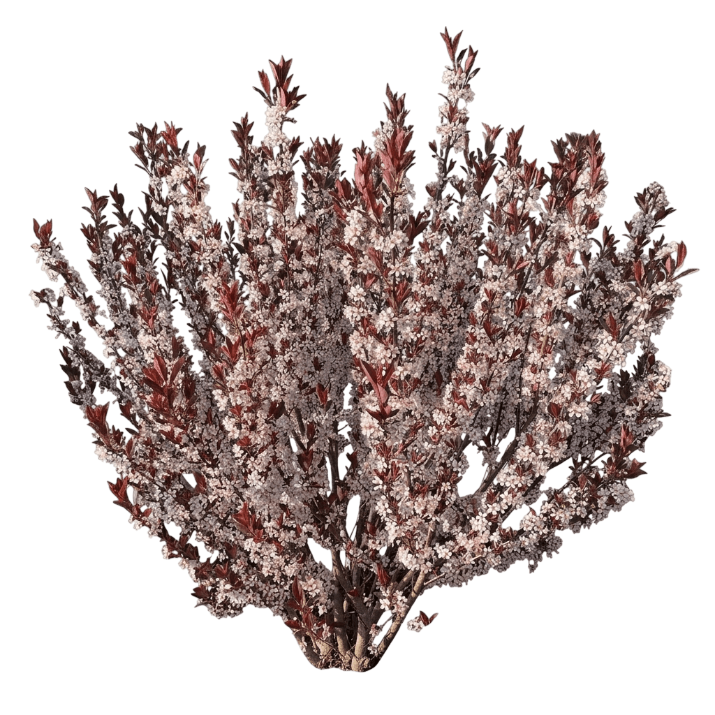 Darkstar Purpleleaf Sand Cherry (Prunus × Cistena 'Uconnpc001') - Ground Layers
