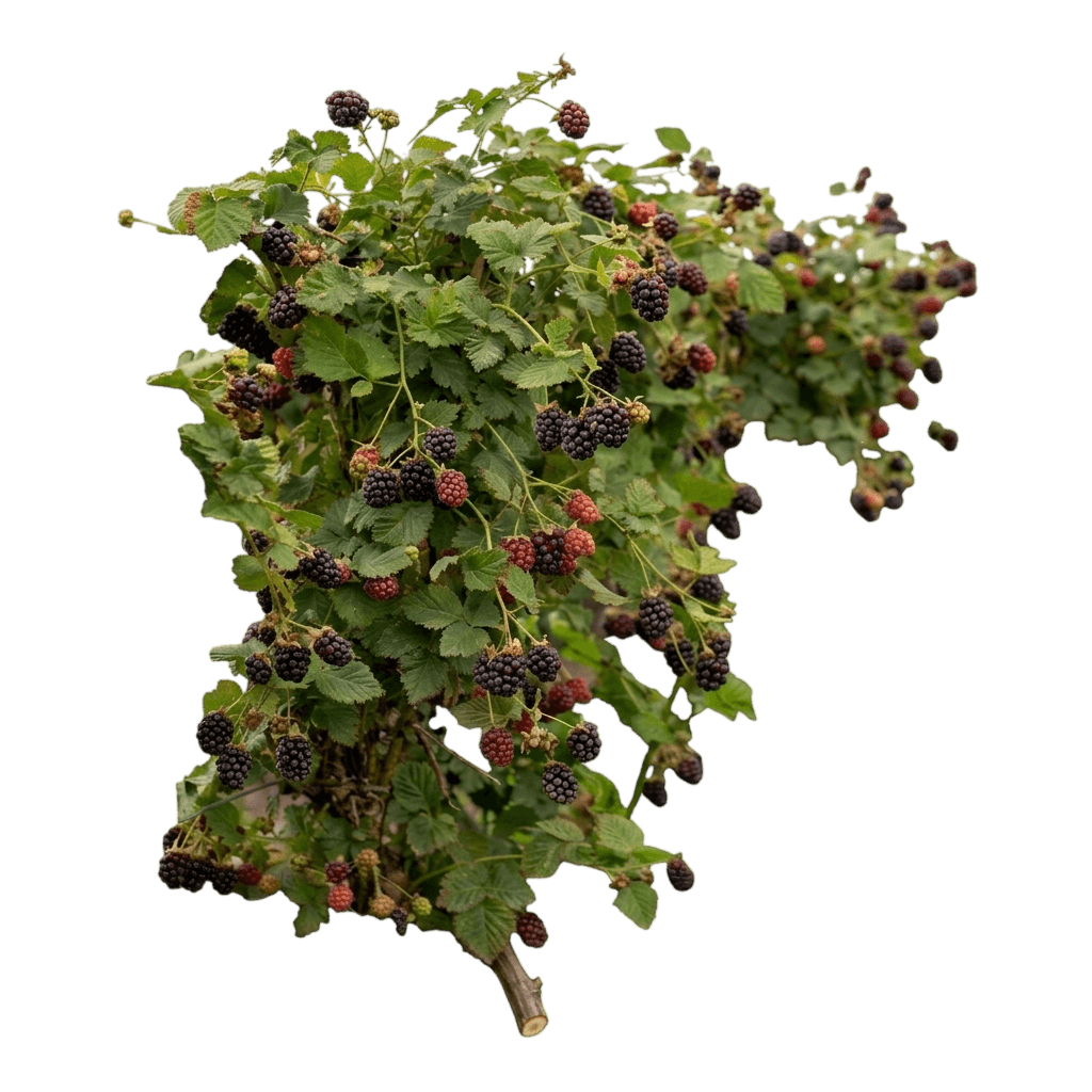 Black Satin Blackberry (Rubus 'Black Satin') - Ground Layers