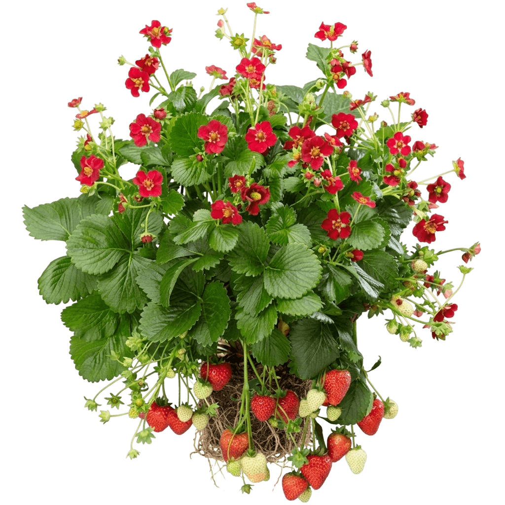 Quinault Strawberry (Fragaria × Ananassa 'Quinault') - Perennials