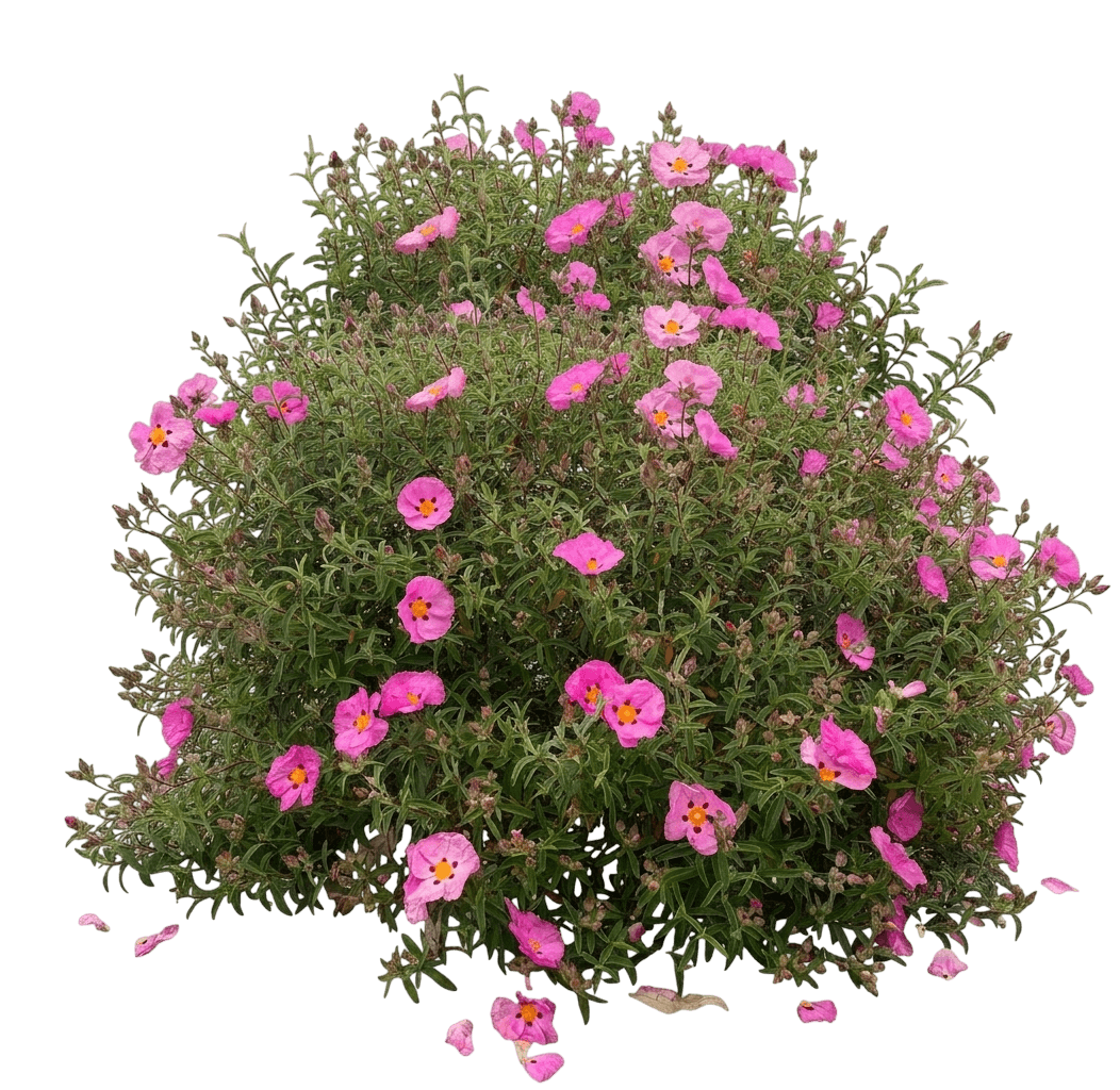 Orchid Rockrose (Cistus × Purpureus) - Ground Layers